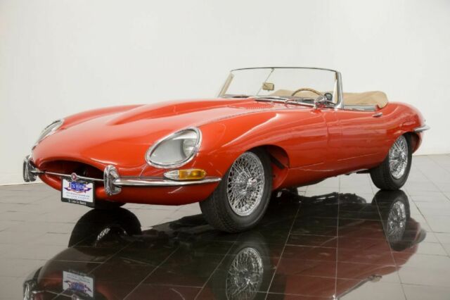 1964 Red Jaguar XKE Series I E-Type Roadster --