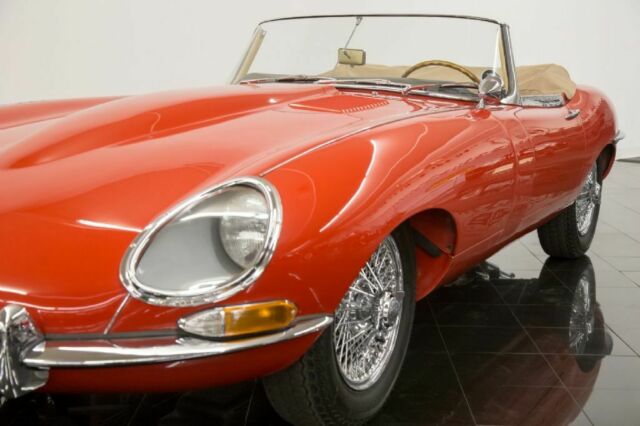 1964 Red Jaguar XKE Series I E-Type Roadster --