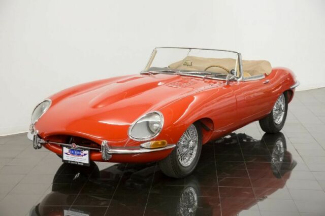 1964 Red Jaguar XKE Series I E-Type Roadster --