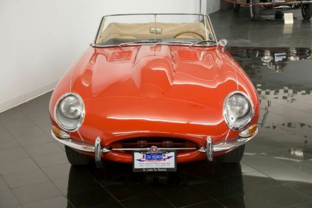 1964 Red Jaguar XKE Series I E-Type Roadster --