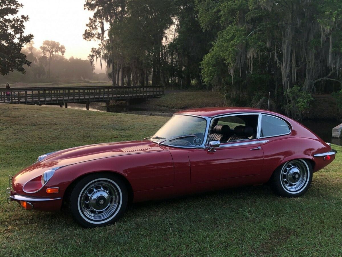 1973 Red Jaguar E-Type Coupe