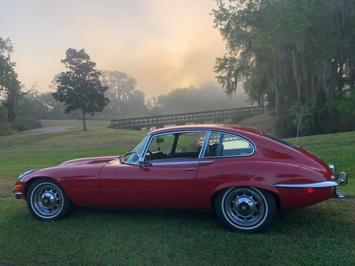 1973 Red Jaguar E-Type Coupe