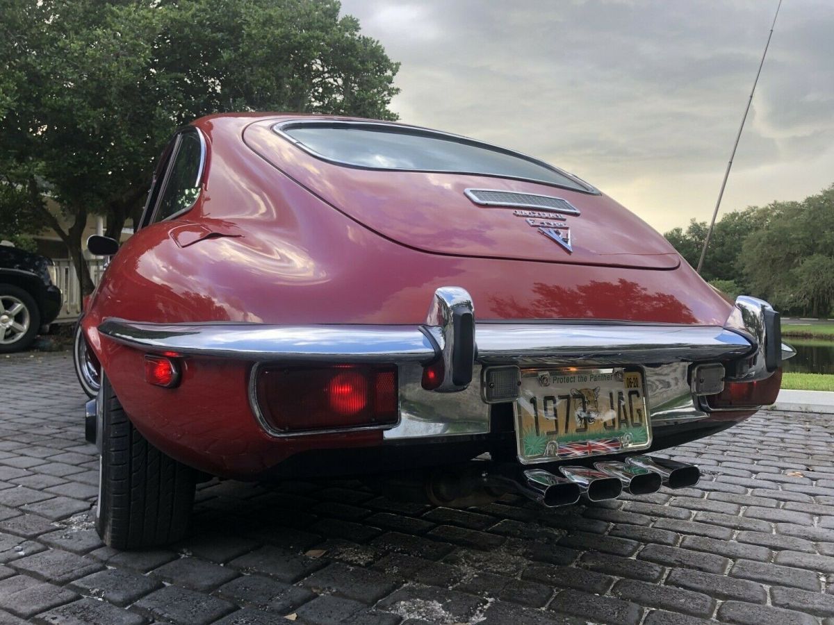 1973 Red Jaguar E-Type Coupe