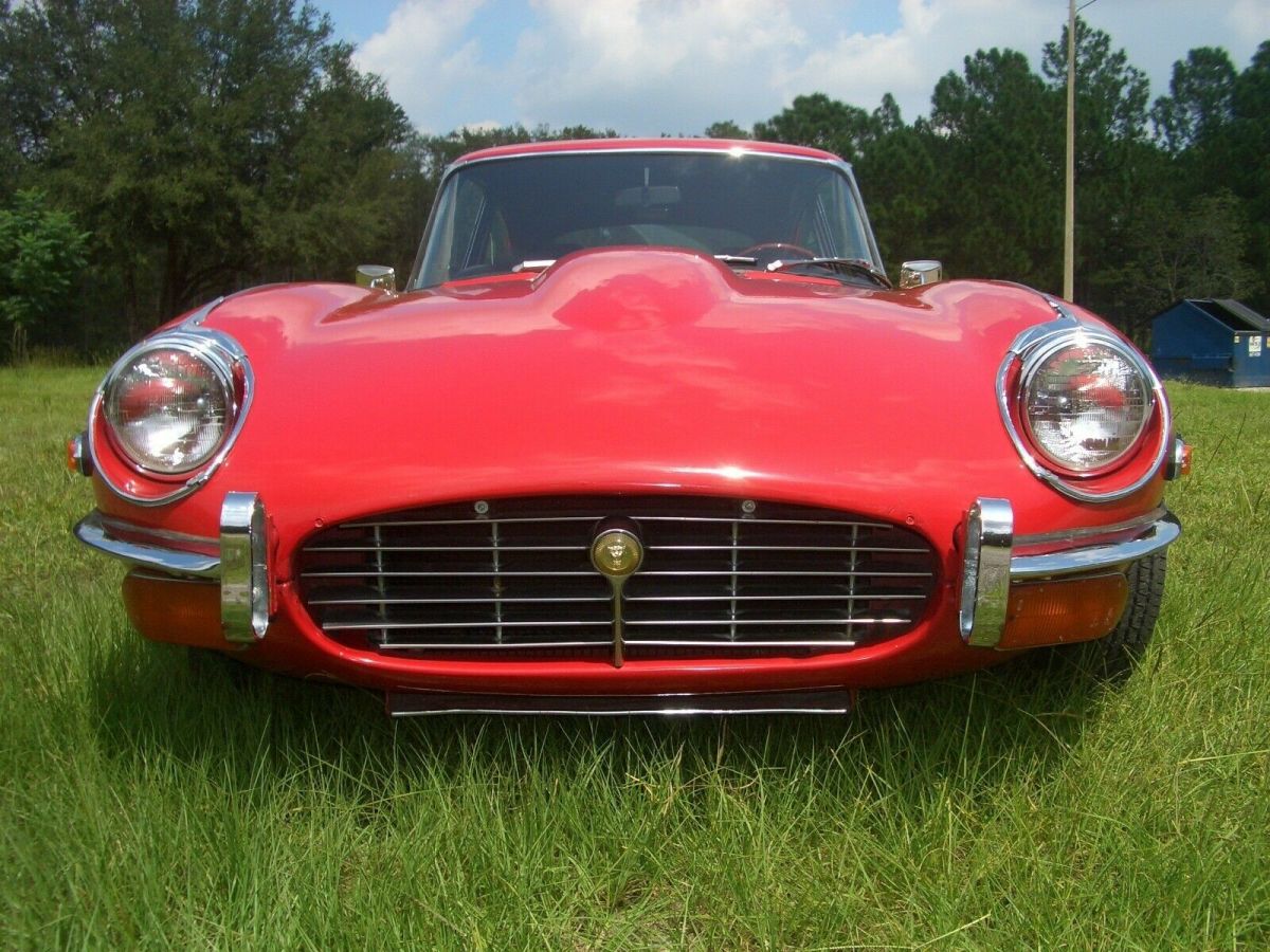 1973 Red Jaguar E-Type Coupe