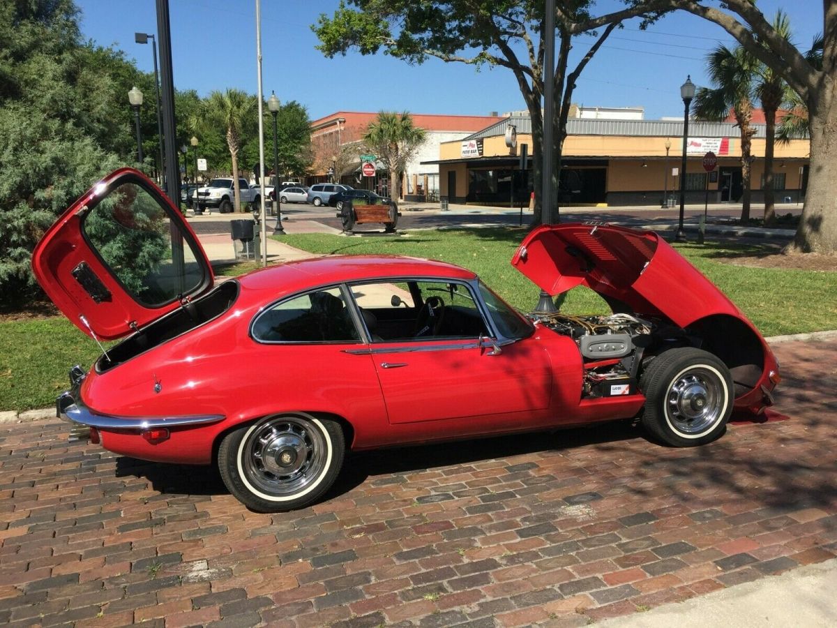 1973 Red Jaguar E-Type Coupe