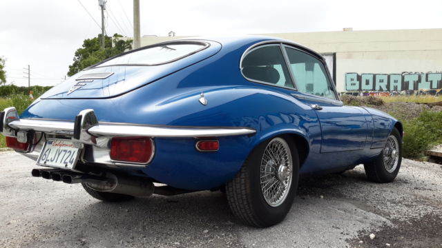 1973 Blue Jaguar E-Type Coupe