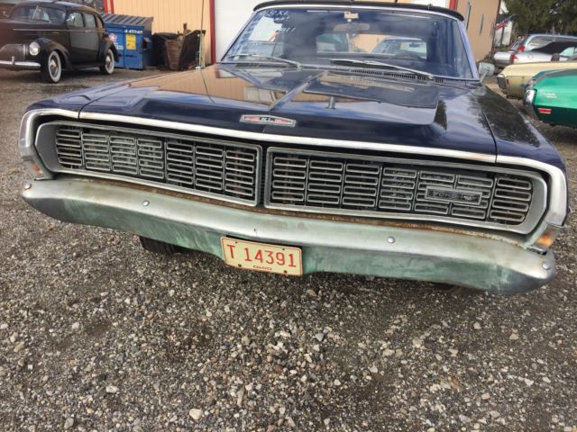 1968 Black Ford Galaxie Convertible
