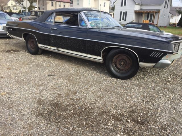 1968 Black Ford Galaxie Convertible