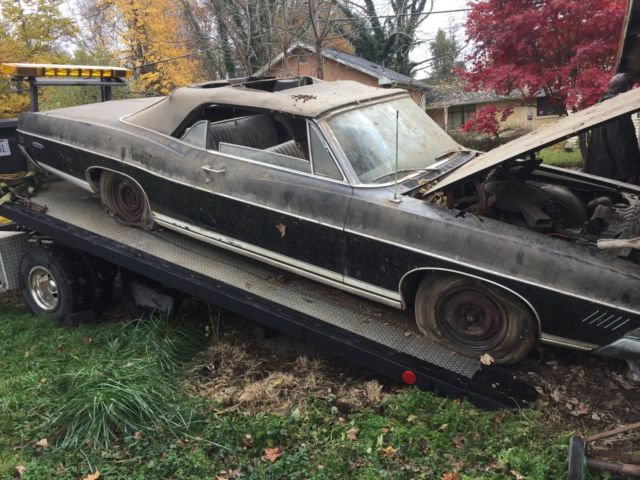 1968 Black Ford Galaxie Convertible