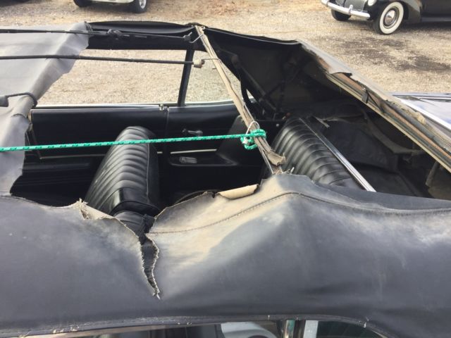 1968 Black Ford Galaxie Convertible
