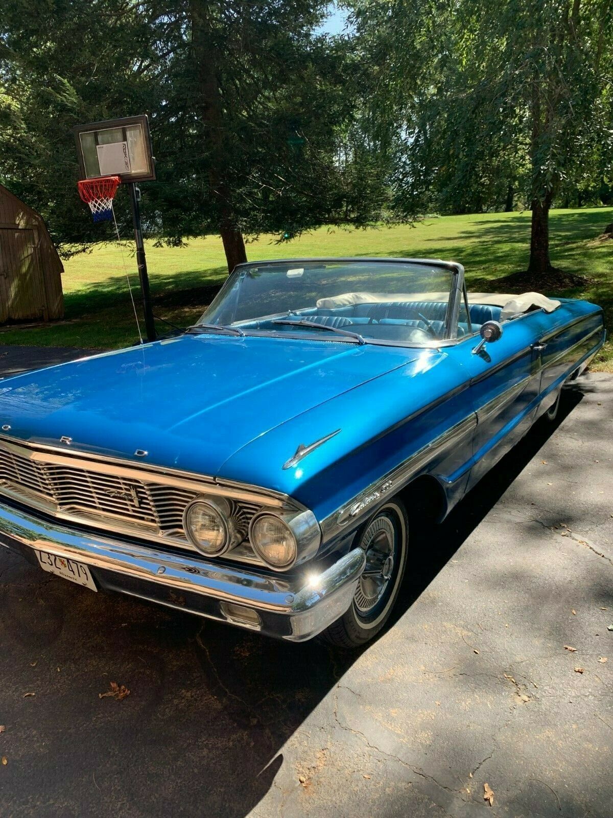 1964 Blue Ford Galaxie Convertible