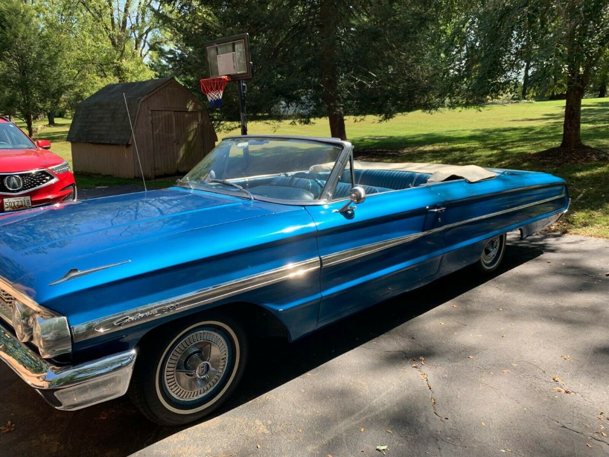 1964 Blue Ford Galaxie Convertible