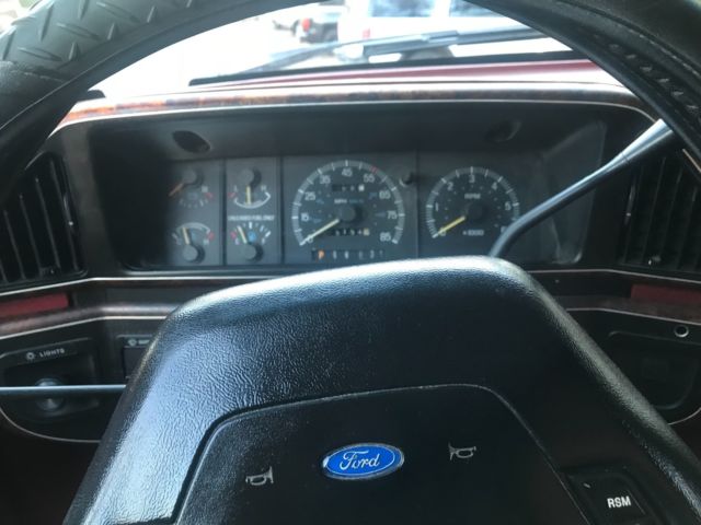 1990 Red Ford Bronco SUV