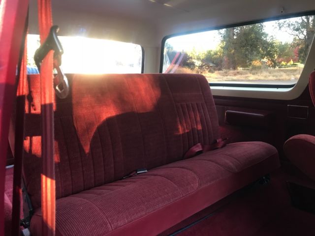 1990 Red Ford Bronco SUV