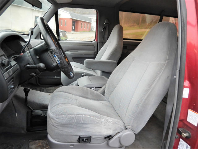 1994 Burgundy Ford Bronco SUV