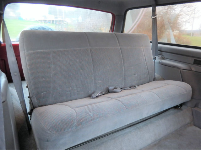 1994 Burgundy Ford Bronco SUV