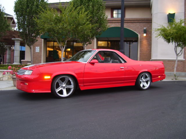 1984 Red Chevrolet El Camino EL CAMINO PICK UP