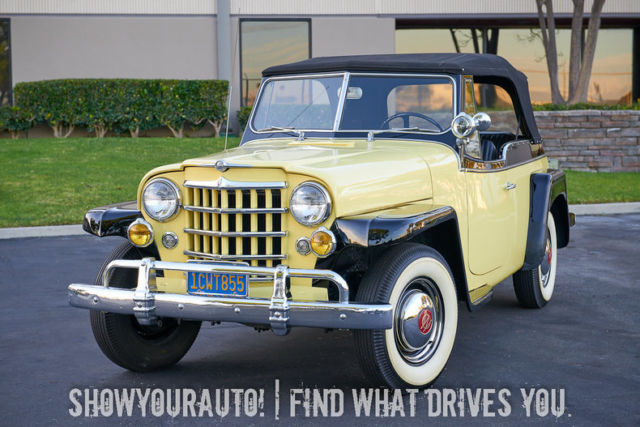 1950 Yellow Willys Jeepster Jeep