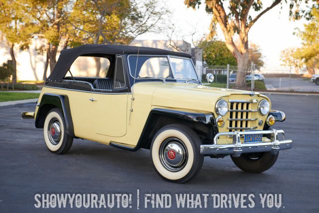 1950 Yellow Willys Jeepster Jeep