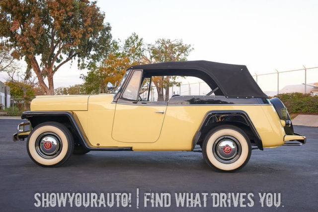1950 Yellow Willys Jeepster Jeep