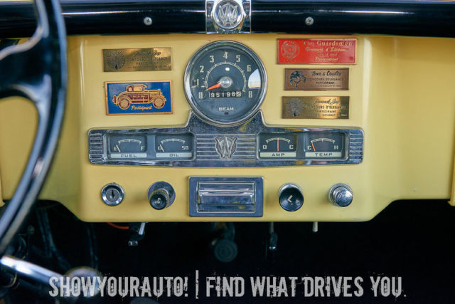 1950 Yellow Willys Jeepster Jeep