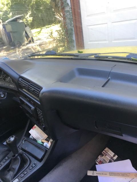 1990 Yellow BMW 3-Series Convertible