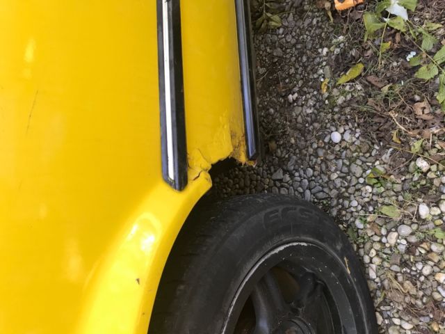 1990 Yellow BMW 3-Series Convertible