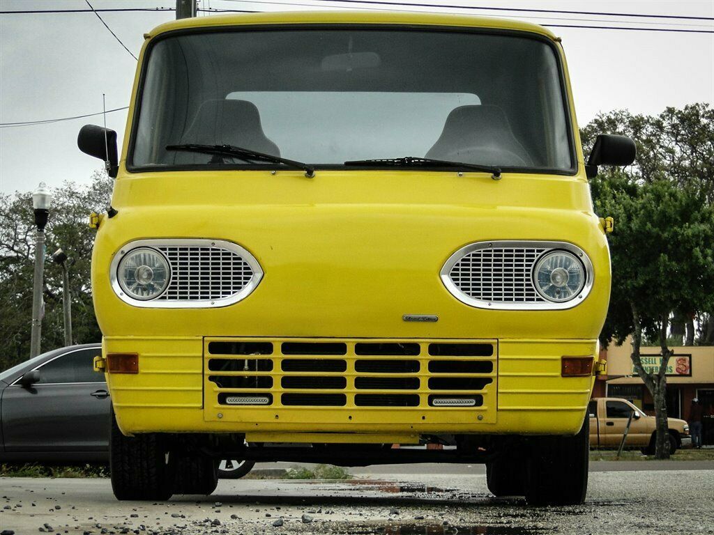 1966 Yellow Ford E-Series Van Truck