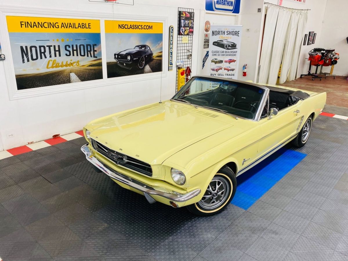 1965 Yellow Ford Mustang Convertible