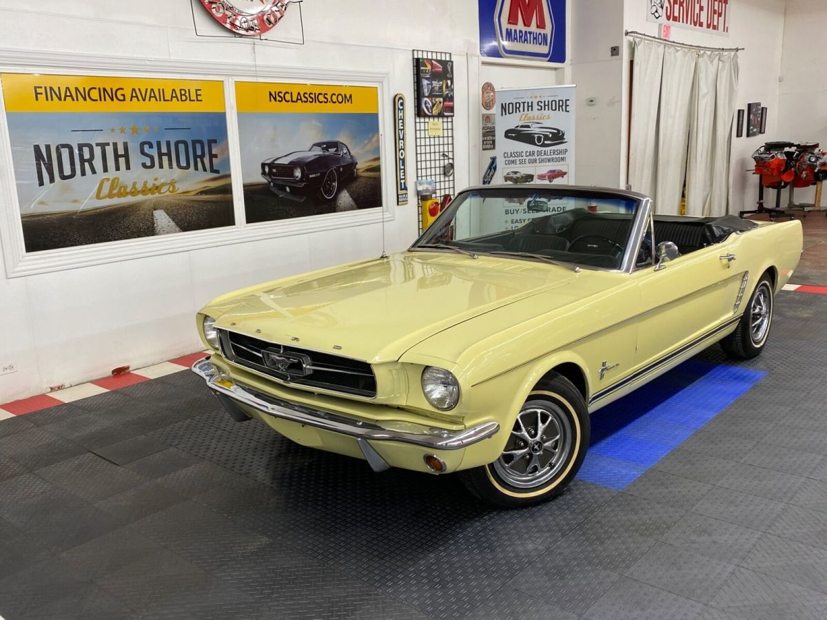 1965 Yellow Ford Mustang Convertible