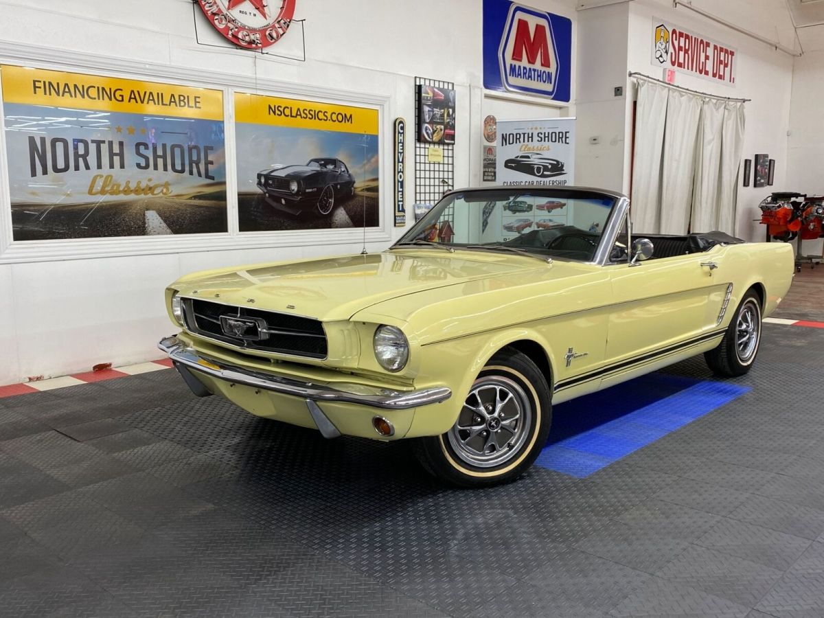 1965 Yellow Ford Mustang Convertible
