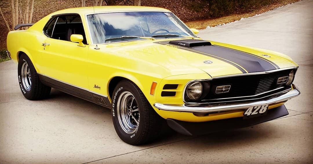 1970 Yellow Ford Mustang Coupe