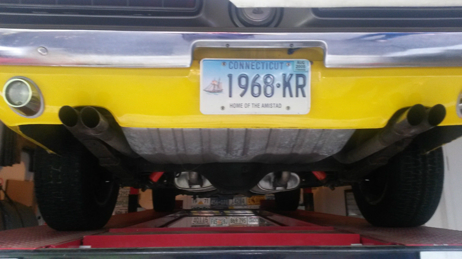 1968 Yellow Ford Mustang Coupe