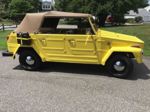 1973 Yellow Volkswagen Thing Convertible