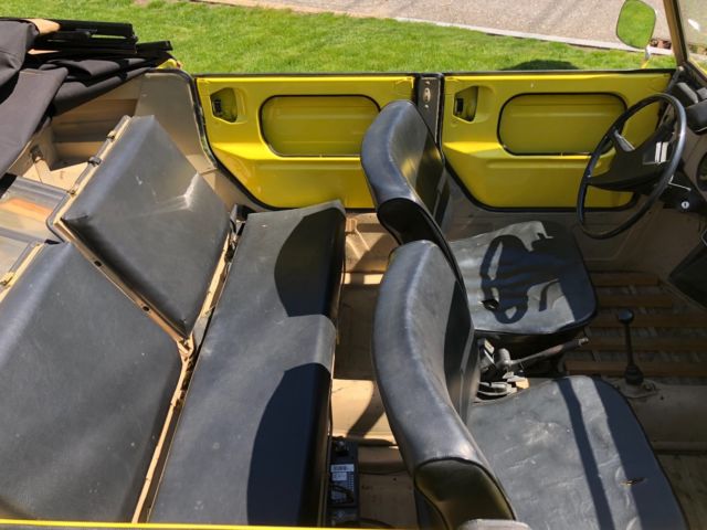 1973 Yellow Volkswagen Thing Convertible