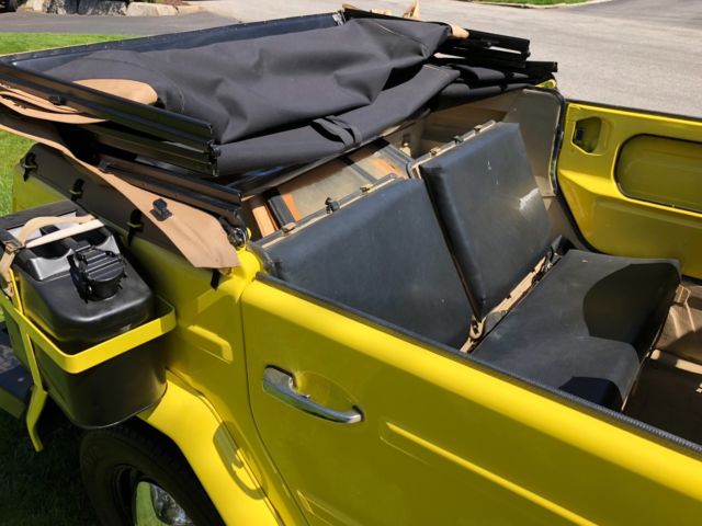 1973 Yellow Volkswagen Thing Convertible