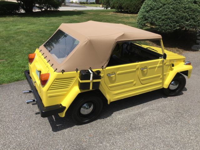 1973 Yellow Volkswagen Thing Convertible