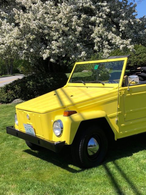 1973 Yellow Volkswagen Thing Convertible