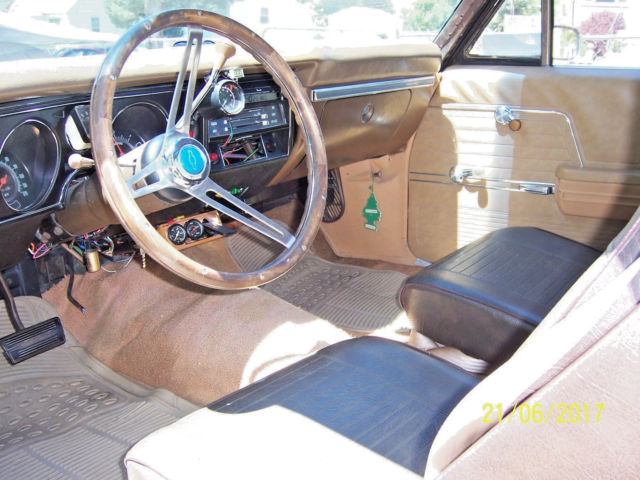 1969 Blue Chevrolet El Camino muscle car truck