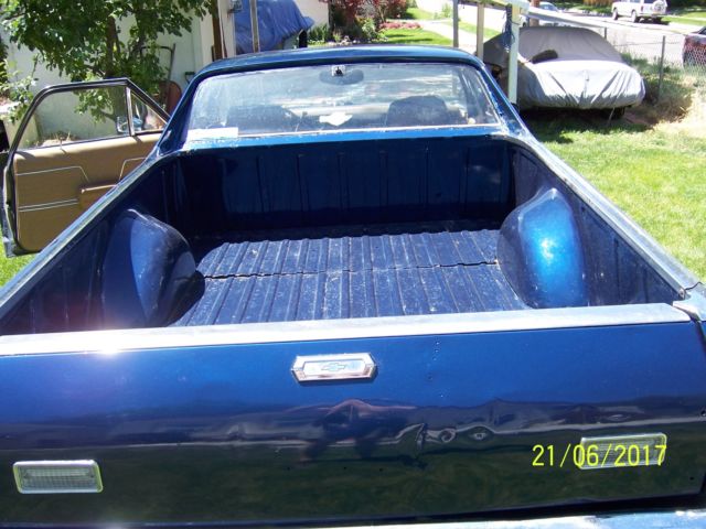 1969 Blue Chevrolet El Camino muscle car truck
