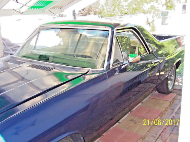 1969 Blue Chevrolet El Camino muscle car truck