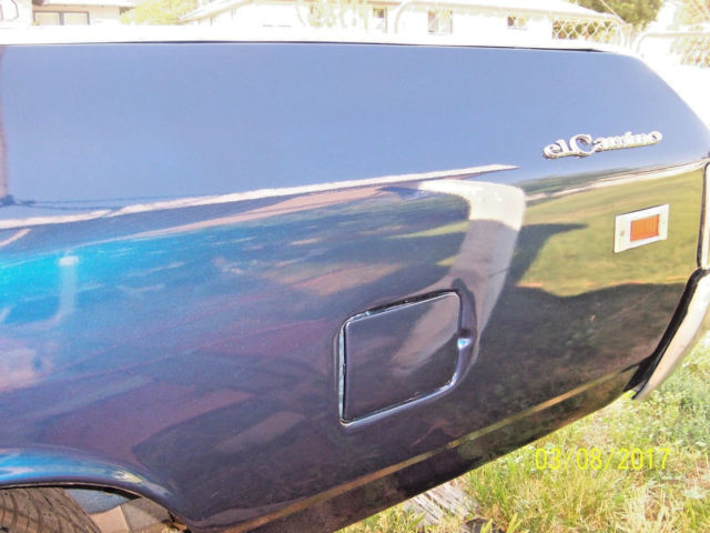 1969 Blue Chevrolet El Camino muscle car truck