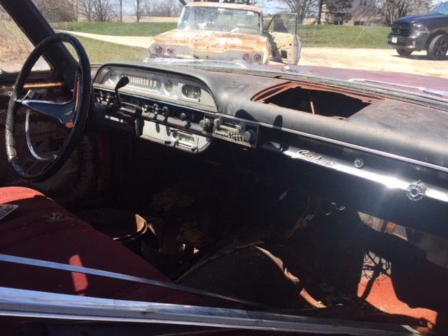 1960 Red Ford Starliner Coupe