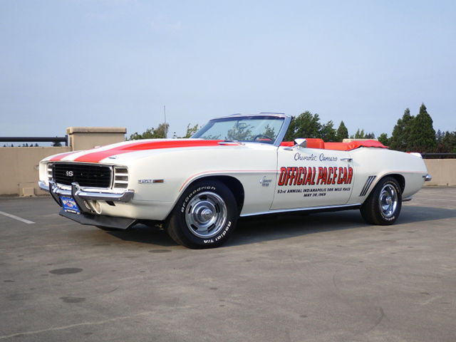1969 White Chevrolet Camaro Convertible