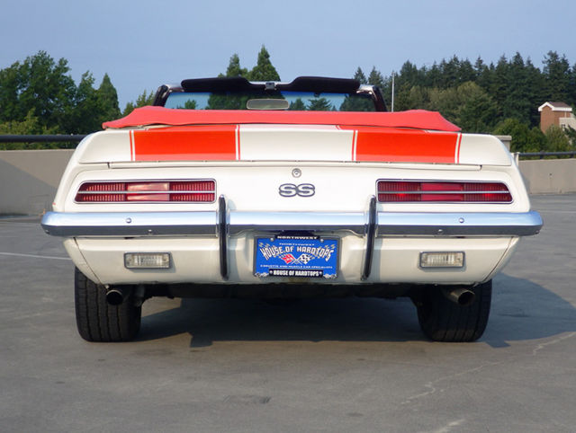 1969 White Chevrolet Camaro Convertible