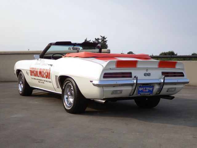 1969 White Chevrolet Camaro Convertible