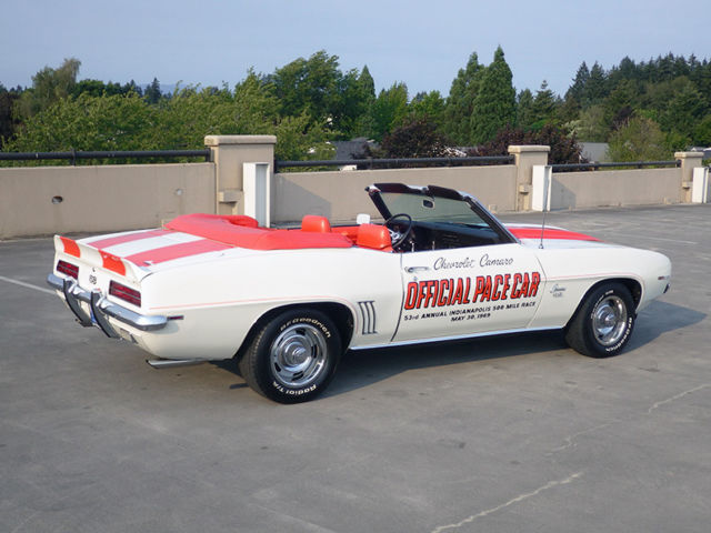 1969 White Chevrolet Camaro Convertible