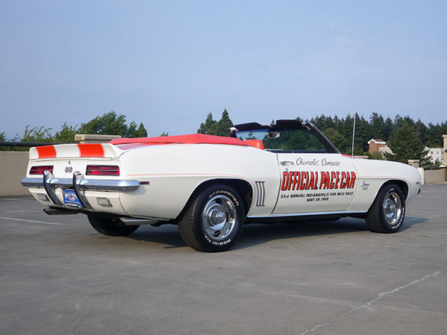 1969 White Chevrolet Camaro Convertible
