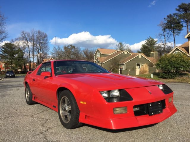 1991 Bright Red 8774 Chevrolet Camaro Hatchback