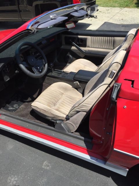 1983 Red Chevrolet Camaro Coupe Convertible